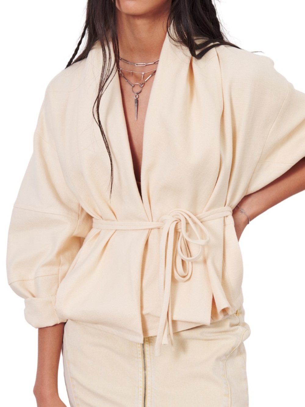 ba&sh Joyce Cream Jacket